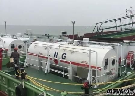 荊門宏圖交付國內(nèi)首制LNG動力船燃料罐(圖1)